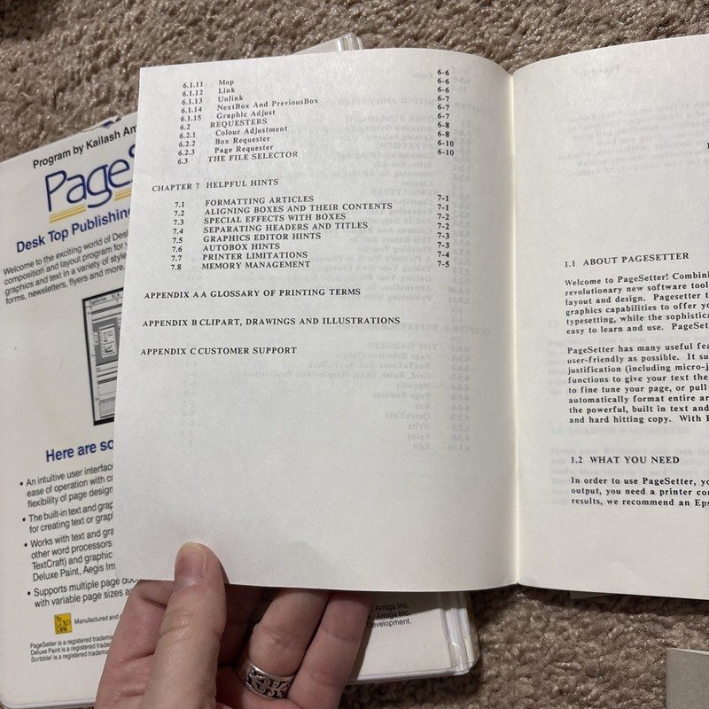 Page Setter Commodore Amiga Program on 3.5" disk Complete with User Guide gallery