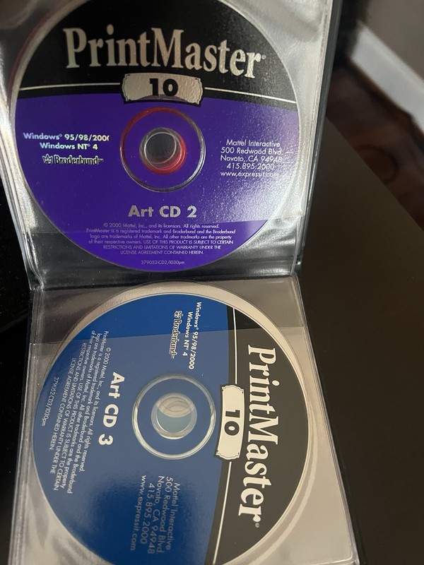 PrintMaster Gold 10 & PrintMaster 7 Deluxe Broderbund Software gallery