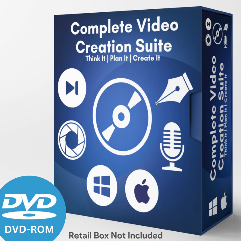 Full Online Video Creation Suite. Audio, Video, After Effects, Photo Editing DVD