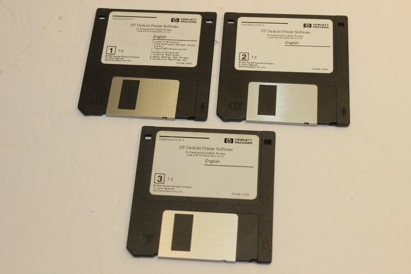 HP Deskject Printer Software DeskJet 600 660C Series Windows 95 PC floppy disc