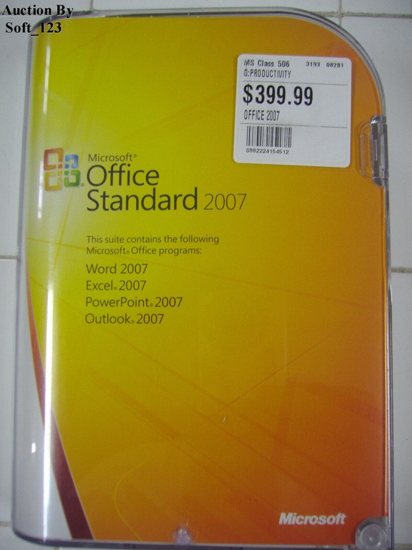 Microsoft MS Office 2007 Standard Word, Excel, PowePoint, Outlook =NEW BOX= gallery
