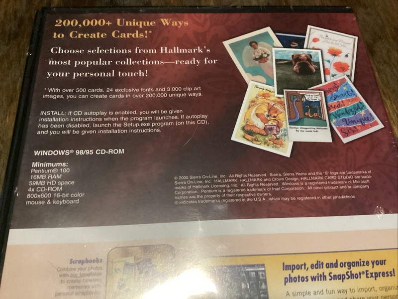 Hallmark Card Studio Express v1.0 & Print Artist Platinum v12.0 New Sealed gallery