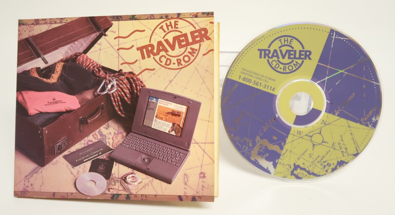 The Traveler CD-Rom 1994 Merchant Catalog Shopping PC Computer Program Software