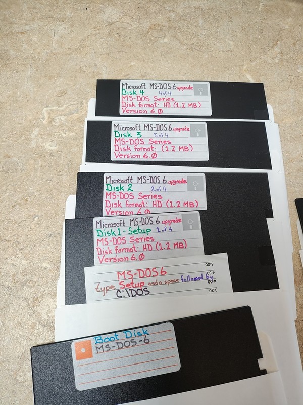 Microsoft MS-DOS 6.0 Floppys Lot (8 Disks) gallery