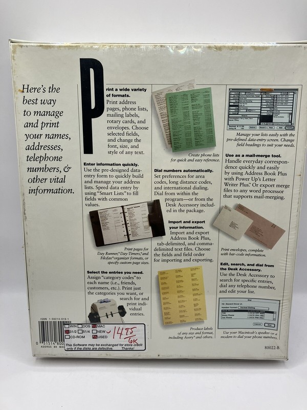 Pro Venture Address Book Used, Complete for Apple Macintosh gallery