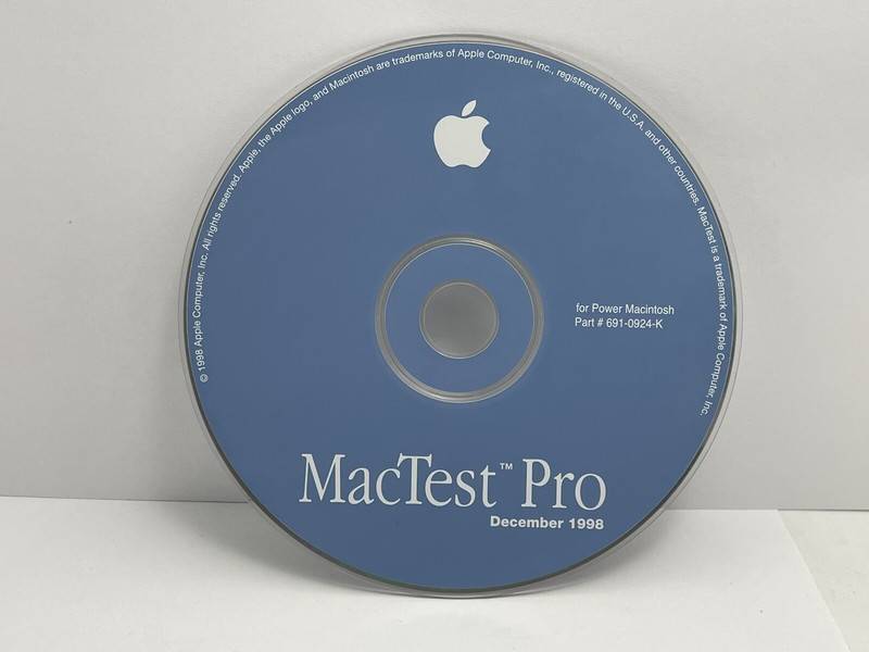 MacTest Pro Hardware Test Power Macintosh December 1998 691-0924-K gallery