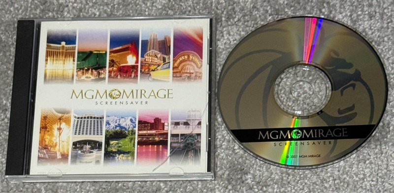 MGM Mirage Screensaver Windows PC Software (2001) Grand Bellagio Treasure Island