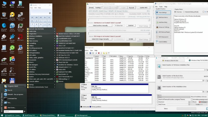 WinPE 11-10-8 Sergei Strelec 2026 Latest Version LIVE BOOT DVD/USB English gallery