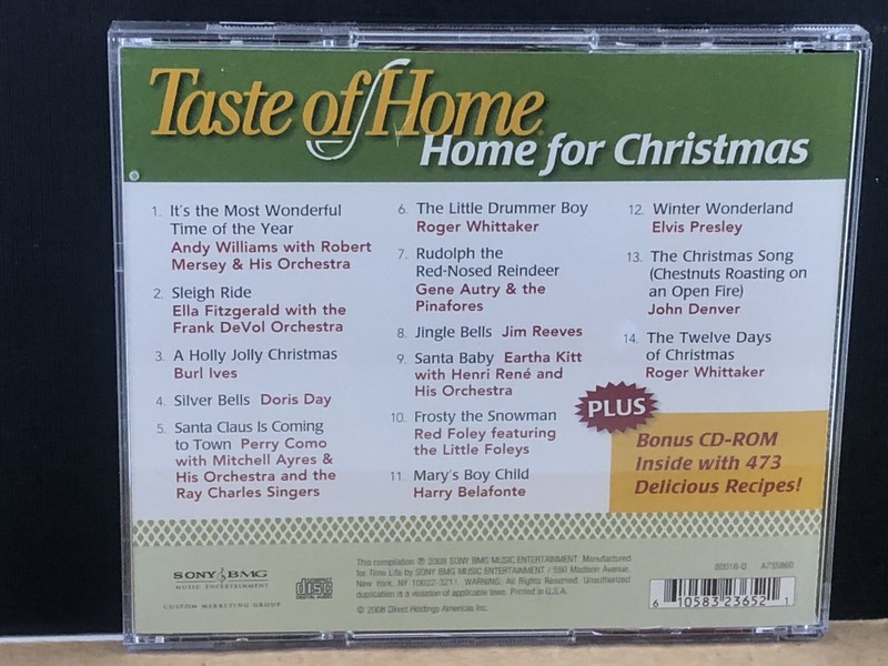 Taste Of Home, Christmas, 473 Delicious Recipes CD, MULTIPLE CD'S SHIP FREE gallery