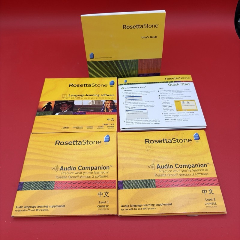 Rosetta Stone Chinese (Mandarin) Level 1 & 2 Version 3 Personal Edition Pc/Mac gallery