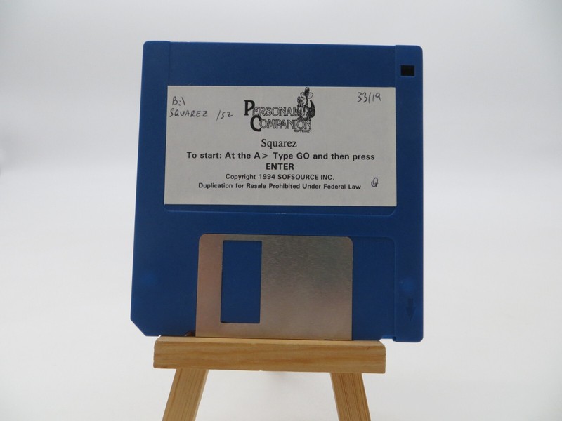 3.5″ Floppy Disk SQUAREZ vintage 1994 Sofsource computer software disc