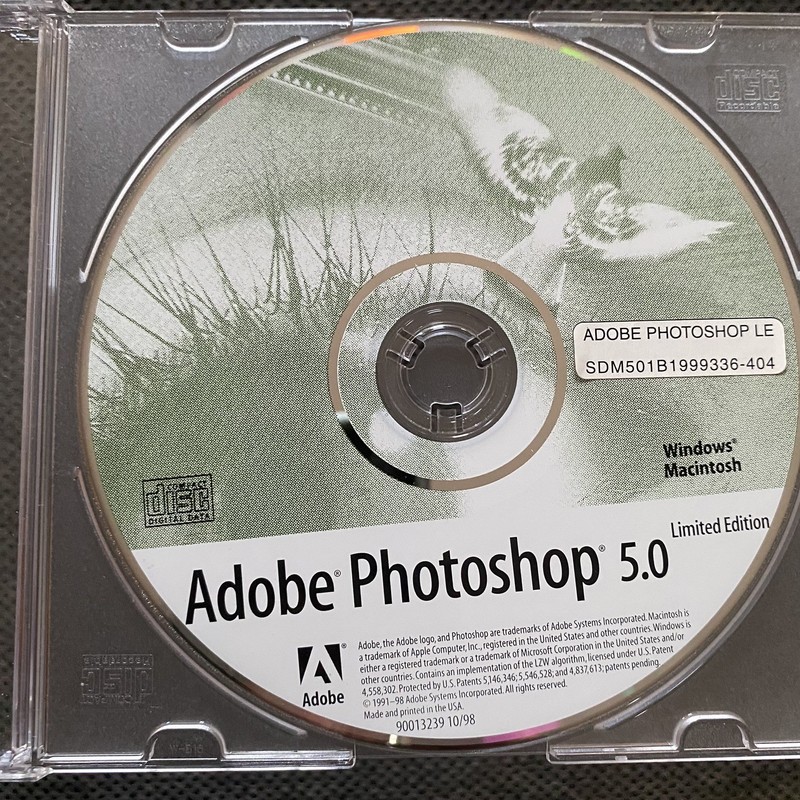 Ad0be Photoshop 5.0 Limited Edition Disc CD ROM Windows Macintosh