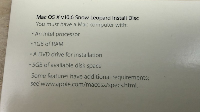 Apple Mac OS X Snow Leopard INTERNAL Version 10.6 RARE Collectible Software gallery