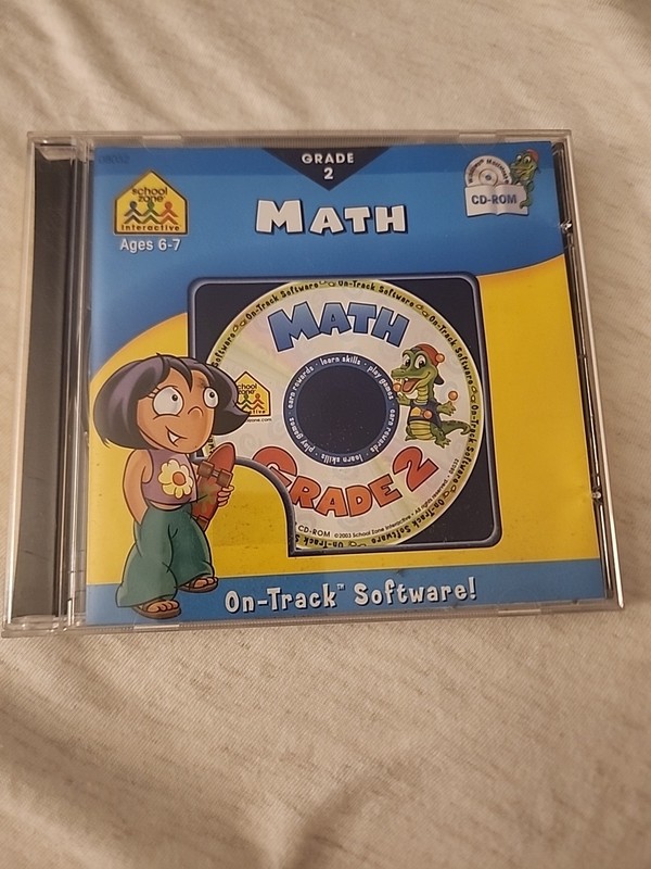 School Zone Math Grade 3 Ages 6 to 7 On-Track Software CD