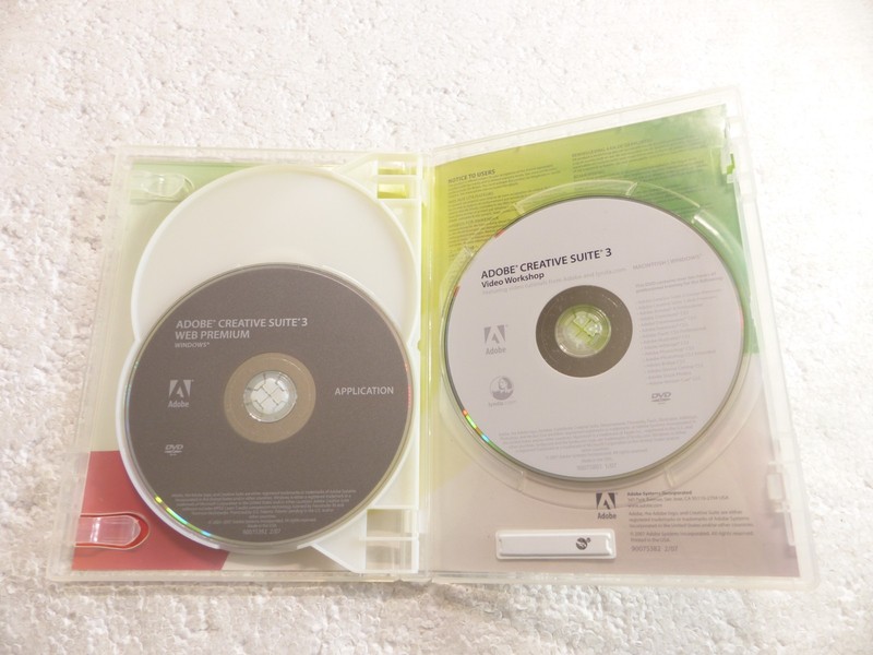 Adobe Creative Suite 3 Web Premium (DVD, 3-Disc) Windows Retail Software w/ Key gallery