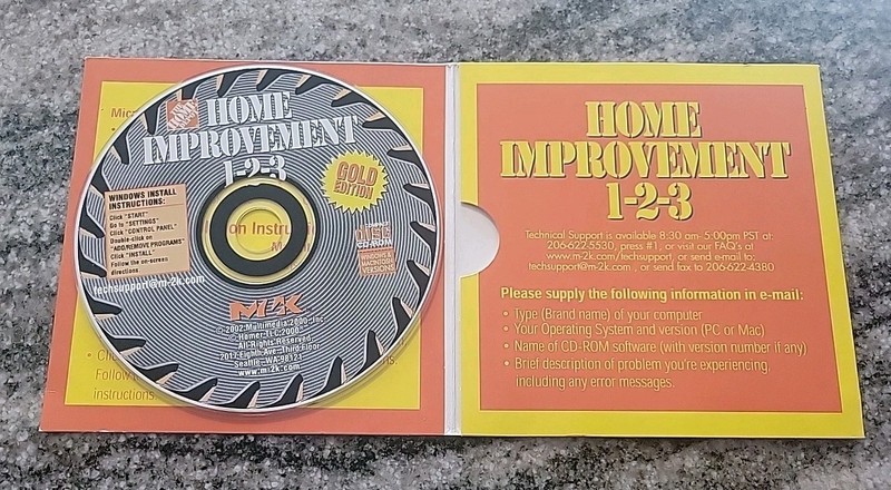 Home Improvement 1-2-3 Gold Edition CD ROM Windows/Mac Home Depot gallery