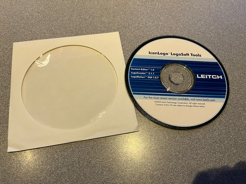 Leitch Icon Logo Soft Tools Disc Editor Creator Motion & Sleeve Software CD-ROM