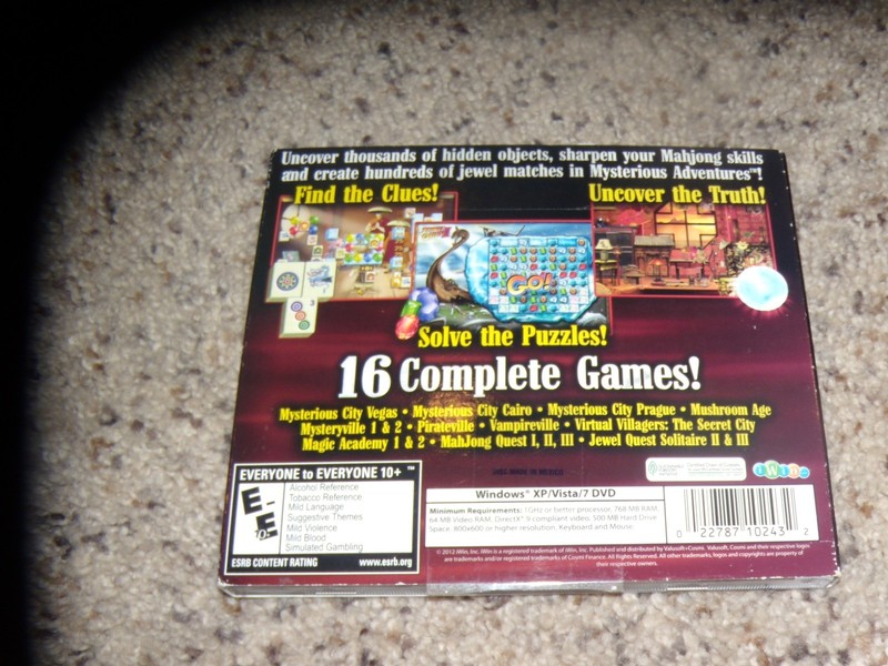 Mysterious Adventures (PC, 2012) Near Mint Game gallery