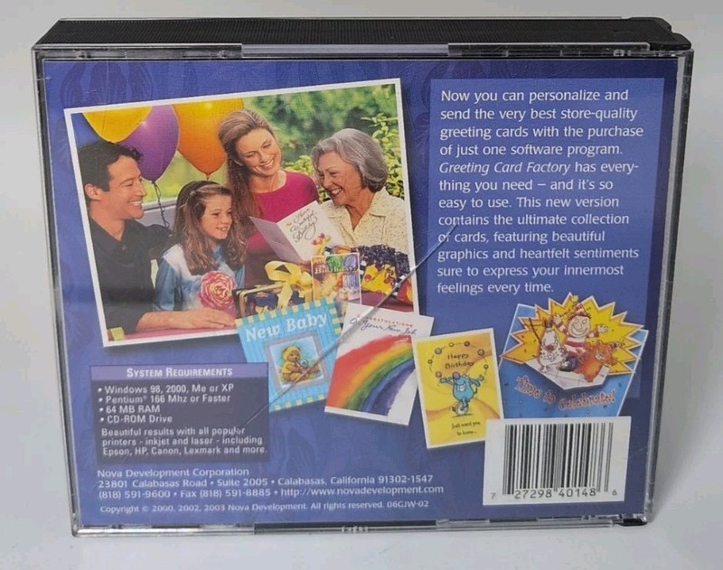 Art Explosion Greeting Card Factory Version 3 PC CD-ROM B524 gallery