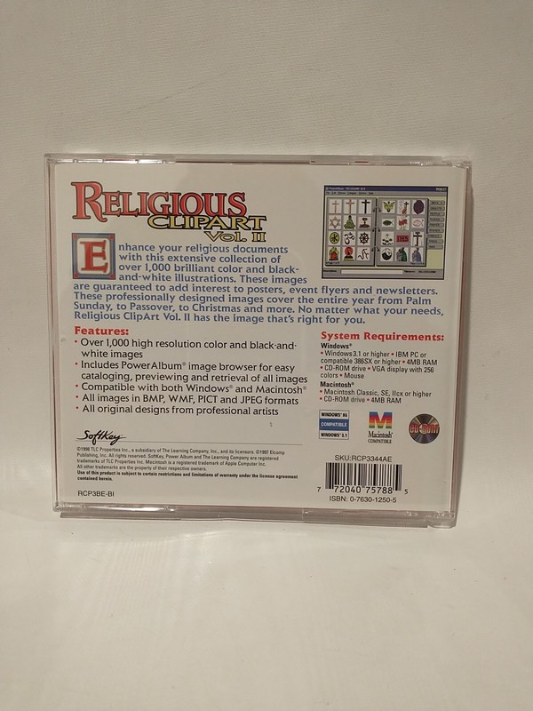 Vintage Religious Clip Art Vol II Mac CD ROM Windows 3.1 /95 and Macintosh gallery