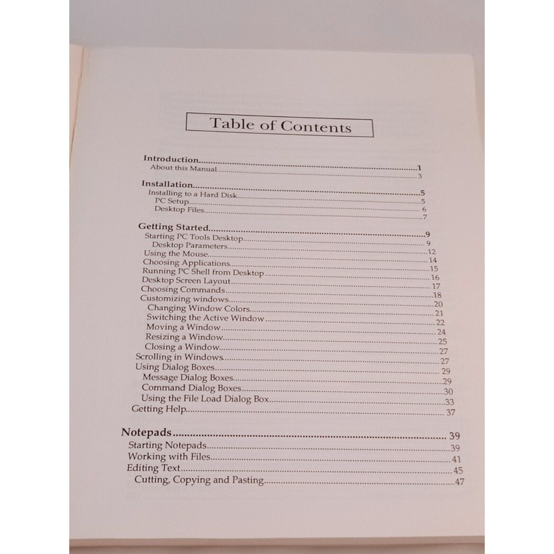 Vintage IBM PC Tools Desktop Manager - Central Point Software - ** Book Only ** gallery