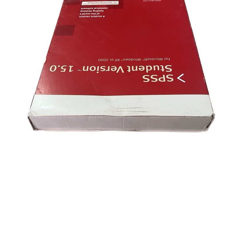 SPSS Student Version 15.0 2006 For Windows XP/2000 Complete In Box W/License Key gallery