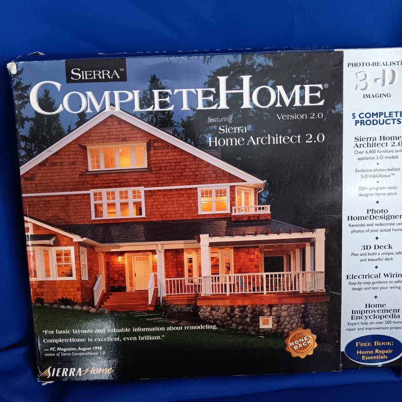 Sierra Complete Home Version 2.0 CD for Windows with Home Architect 2.0 + More