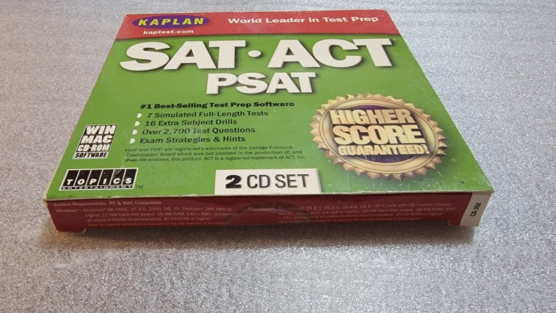 Kaplan SAT ACT PSAT 2003 Test Prep Learning CD-ROM Windows & Mac gallery
