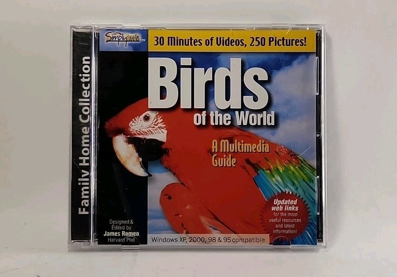 Simply Media Birds of the World CD-Rom PC Multimedia Guide Win XP 4428