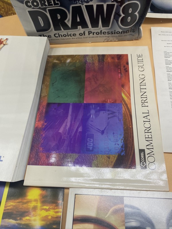 NEW Open Box Corel Draw 8 The Choice Of Professionals Intel MMX Big Box RARE gallery