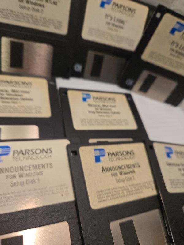 Parsons Technology Software Windows 3.5" Floppy Medical History Legal Images gallery