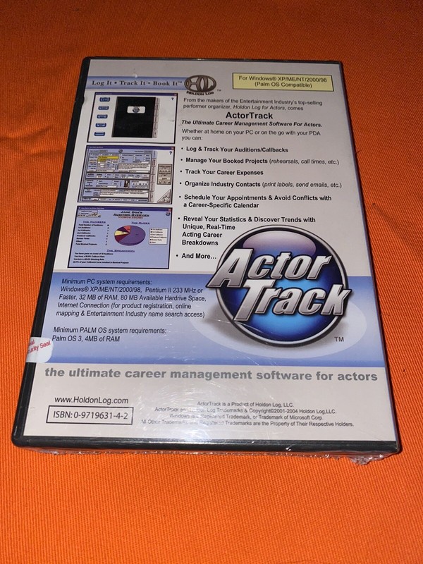 Actor Track The Ultimate Career Management Software For Actors Cd New