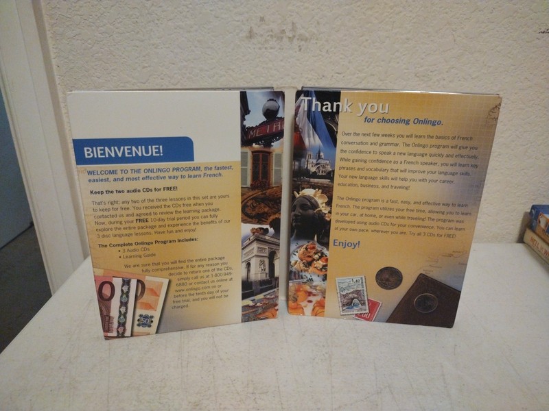 Onlingo Learn FRENCH Language Level 1 CD 3 Disc Set. A gallery