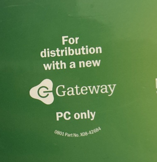 Microsoft Windows XP Home Edition 2002 Version for Gateway PC only New Sealed gallery