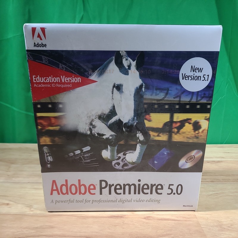 Adobe Premiere 5.0 / 5.1 CD-ROM For Macintosh – NEW SEALED