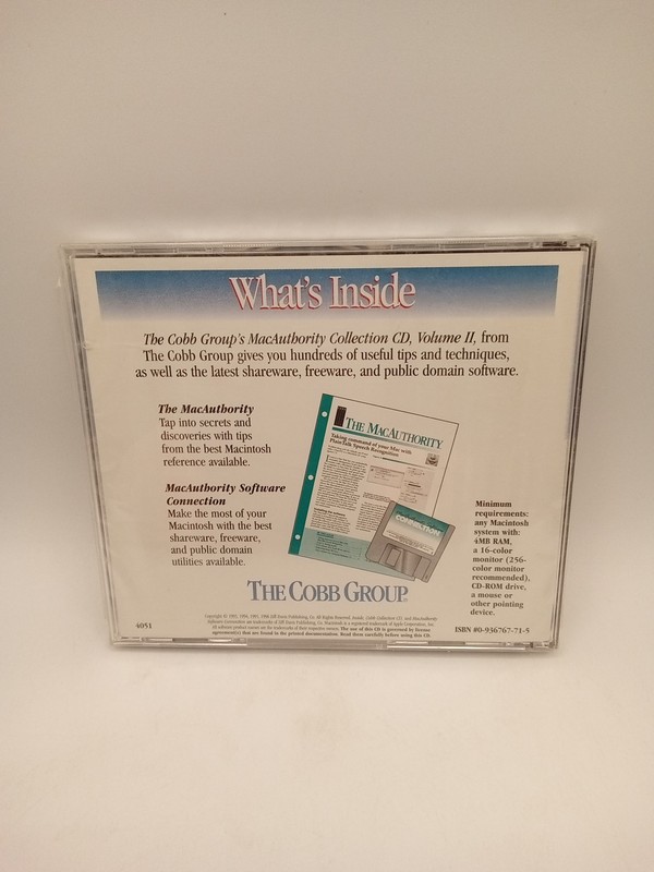 New!! THE COBB GROUP'S MACAUTHORITY COLLECTION CD VOLUME II For MAC Sealed gallery