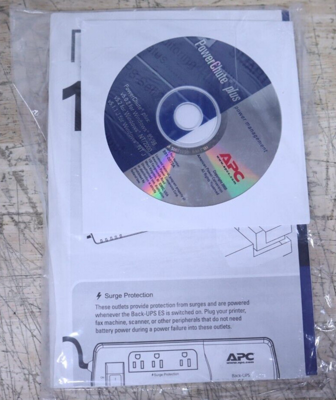 Nice New / NOS APC PowerChute Plus for Windows 3.x 95 98 NT 2000 ME CD-ROM – USA
