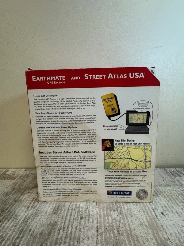 DeLorme Earthmate Satellite Navigation GPS Receiver cds,maps and more ! gallery
