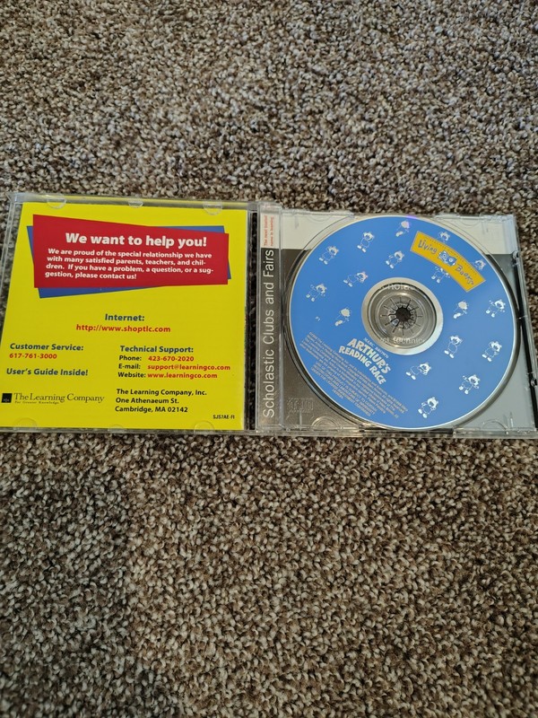 Arthur’s Reading Race Windows CD-Rom 1996 Living Books PC Computer Game - MINT gallery