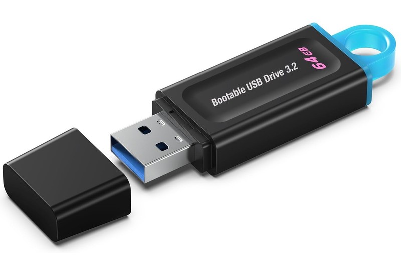 64GB - Bootable USB Drive 3.2 for Windows 11/10 / 8.1/7, Install/Recovery, No...