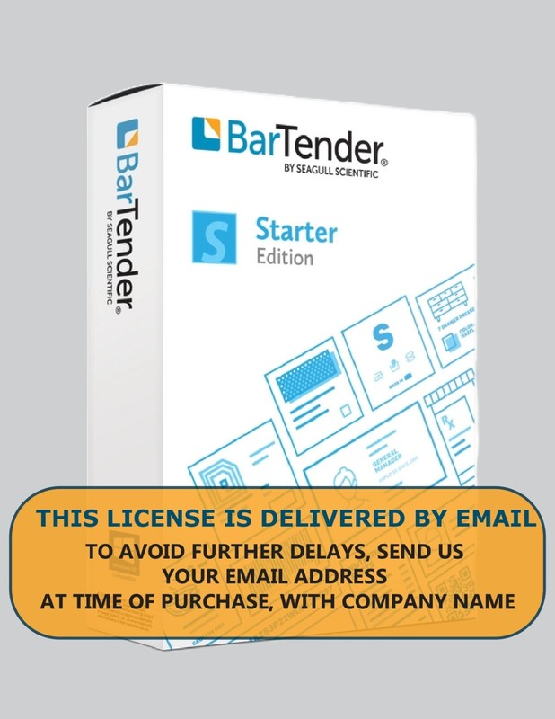Seagull Scientific Bartender Starter Workstation license + Unlimited printer