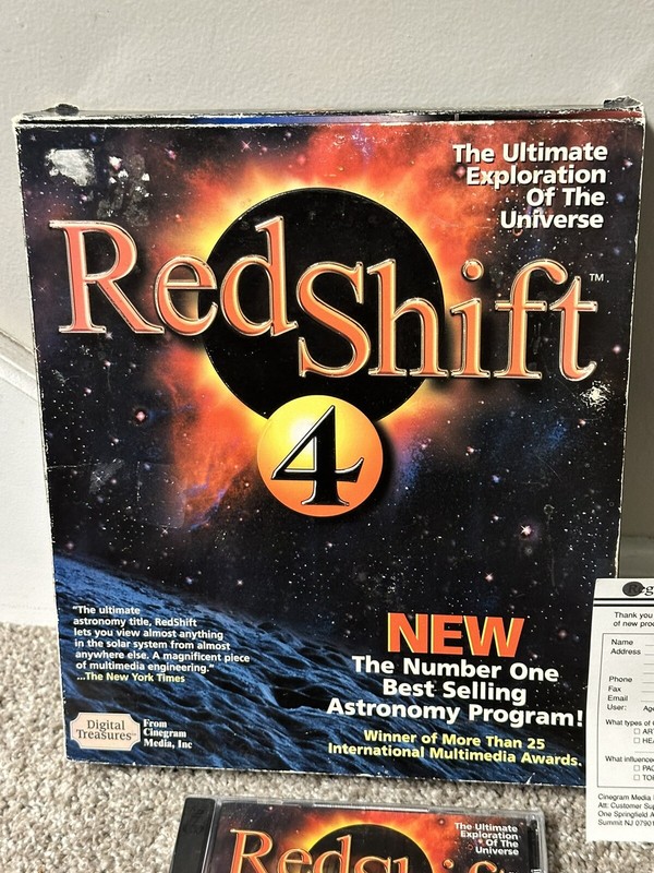 Sealed Cinegram Redshift 4 Windows 95 98 2000 PC-CD ROM gallery
