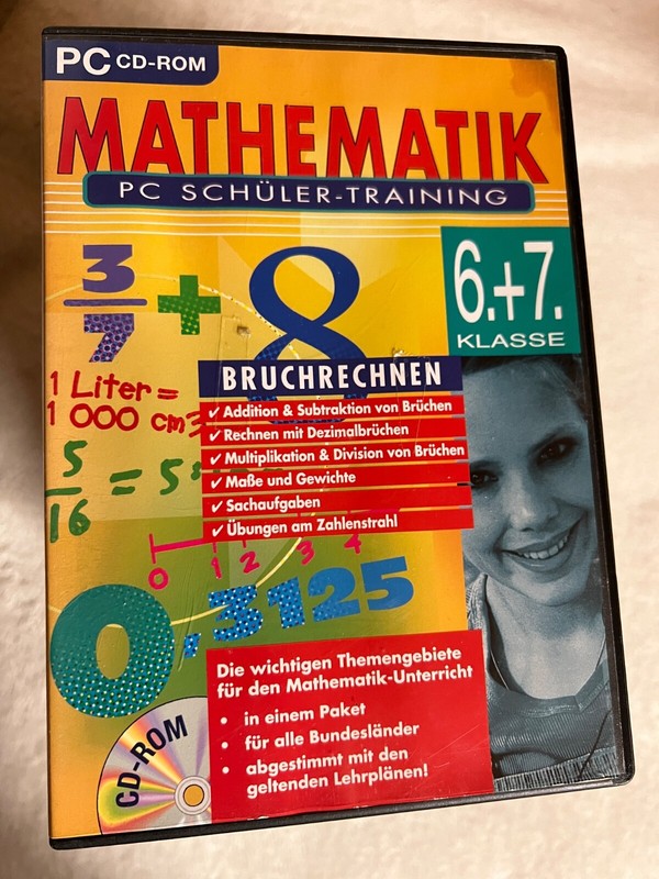 Mathematics PC Student Training Fractional Computing 6th + 7th Class | CD-ROM 55