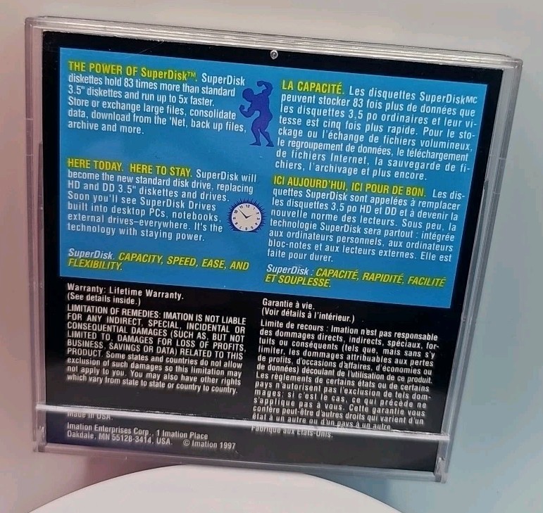 120MB Super Disk Performance Accelerator For Windows 95 Floppy Imation 3M LS 120 gallery