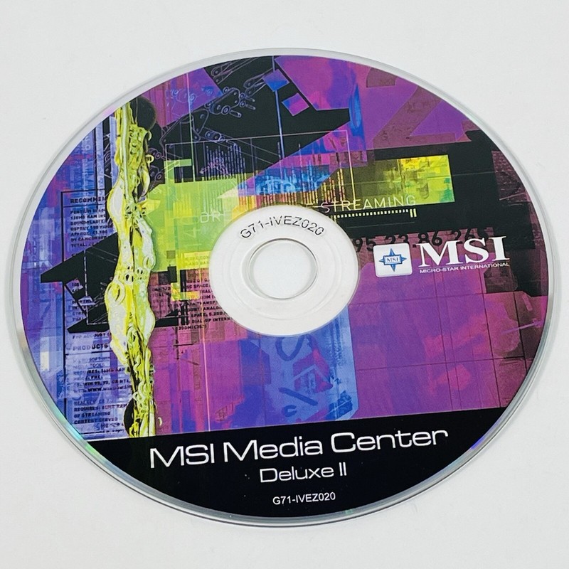 MSI Media Center Deluxe 2 PC CD-ROM 2007 G71-IVEZ020