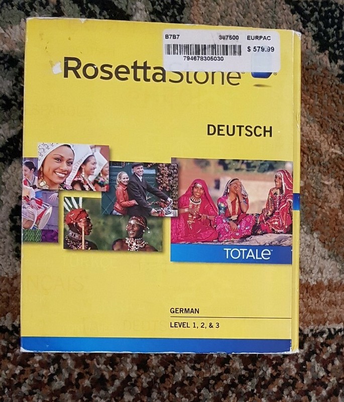 Rosetta Stone V4 TOTALe: German Level 1-3 Set PC MAC NEW!