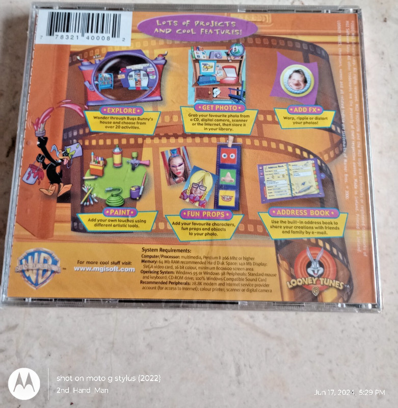 NEW SEALED 2000 MGI LOONEY TUNES PHOTOFUN PC CD ROM SOFTWARE gallery
