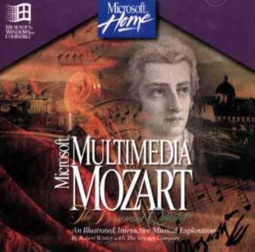 MS Multimedia Mozart: Dissonant Quartet PC CD learn musician music reference art