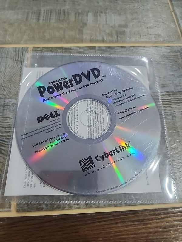CyberLink PowerDVD v4.0.12 PC Dell Windows XP / 2000 SP2 1P214 A00-11