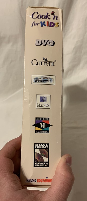 Cook'n for Kids - Dual Format PC/MAC DVO Ent SEALED IN RARE BIG BOX Win 95/98 gallery